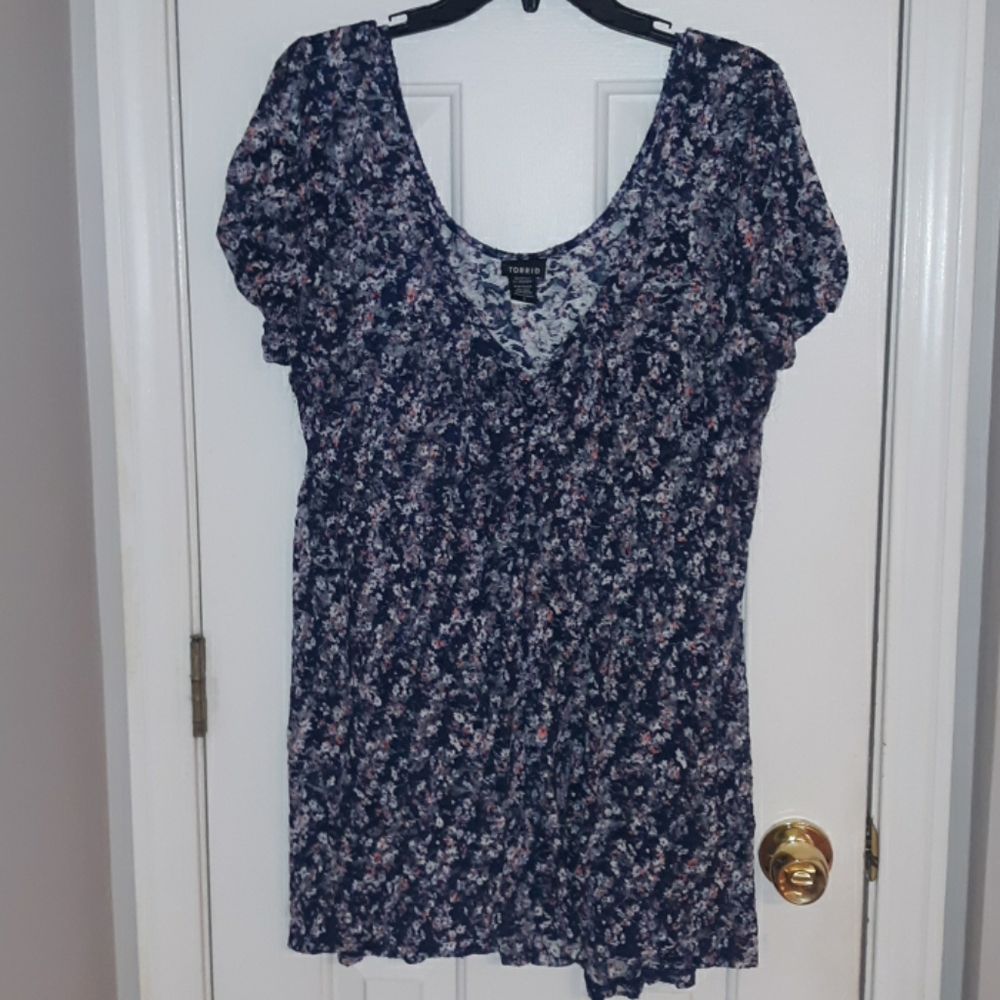 Torrid Sheer Babydoll Top